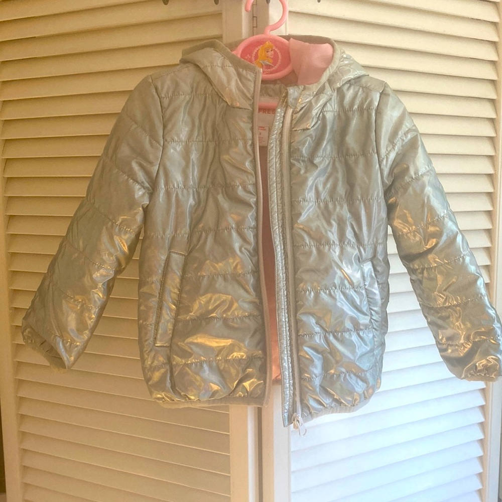 Joe Fresh Sliver Girls Raincoat size 3T